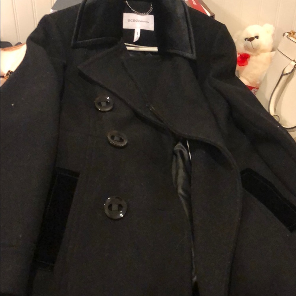 BCBG black long coat
